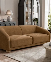Furniture of America 88" Waxley Chenille Slope Arm Sofa