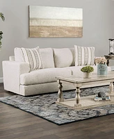 Furniture of America 86" Kristi Chenille Square Arm Sofa