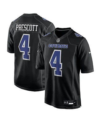 Nike Men's Dak Prescott Carbon Black Dallas Cowboys Fashion Game Jersey