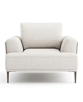 Furniture of America 44" Orlandi Chenille Arm Chair with Extendable Backrest