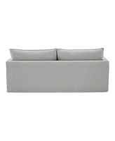 Furniture of America 84" Linen Maddy Narrow Track Arm Sofa