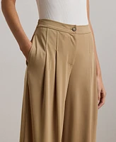 Lauren Ralph Plus Stretch Jersey Wide-Leg Pants