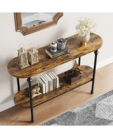 gaomon Entryway Table, 43.3" Console Table with Storage