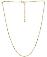 Giani Bernini Faceted Bead Link Chain Necklace, 16" + 2" extender, Exclusively at Macy's