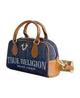 True Religion Denim Logo Mini Satchel Crossbody Bag