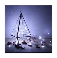 Twinkle Star Copper Wire String Lights Battery Operated with Remote Indoor Outdoor Decor - 99 ft