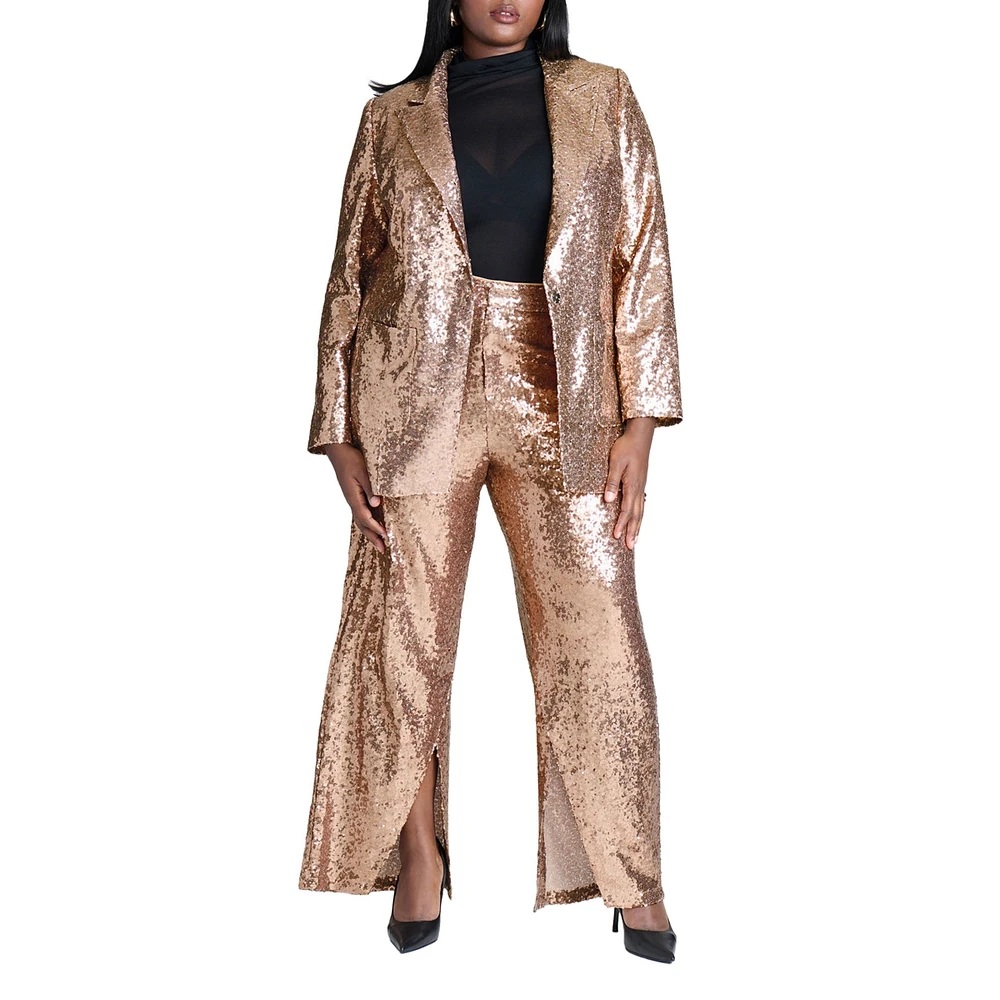 Eloquii Plus Sequin Trouser