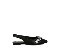 London Rag Adhara Diamante Embellished Flat Sandals