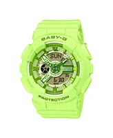 G-Shock Women's Baby-g Bright Yellow Resin Watch, 46.3mm, BA110YK-3A