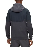 Boss by Hugo Boss Men's Mixed-Material Hooded Jacket