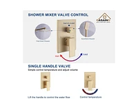 Casainc High Pressured Shower Faucet with Rough-in Valve