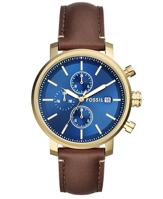 Fossil Men's Rhett Multifunction Gold-Tone Stainless Steel Watch, 42mm