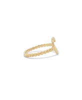 The Lovery Gold Open Heart Ring 14K Gold