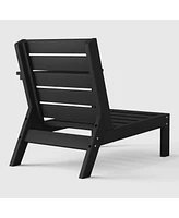 WestinTrends Outdoor Patio Hdpe Right Arm Facing Sectional Corner Club Chair with Cushions