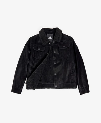 X Ray Boys Faux Suede Ranger Jacket With Shearling Lining