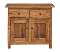 Sideboard Solid Mahogany Wood 29.5"x11.8"x25.6"
