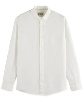 Scotch & Soda Men's Long Sleeve Linen Shirt