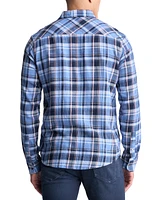 Men's Saroz Cotton Plaid Button-Up Shirt