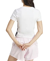 adidas Women's Essentials Slim-Fit Short-Sleeve Baby T-Shirt