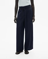 Mango Women's Adjustable Drawstring Lyocell Pants