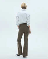 Mango Women's Pocket Flared Pants