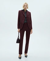 Mango Women's Pinstripe Suit Pants