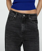 Mango Women's Camilla Straight High Rise Jeans