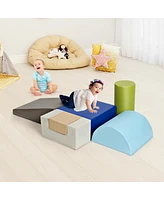 Gouun 6 Piece Climb Crawl Play Set Indoor Baby Toddler
