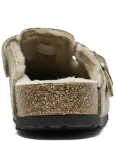 Birkenstock Men's Boston Shearling Suede Leather Clogs from Finish Line