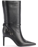 Karl Lagerfeld Paris Women's Sharina Heeled Slouched Booties