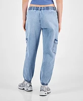 Celebrity Pink Juniors' Denim Cargo Joggers