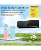 Gouun 12000 Btu 22 SEER2 208-230V Wifi Enabled Mini Split Air Conditioner and Heater