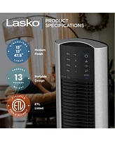 Lasko XtraAir 48 Inch Standing Tower Home Fan Air Ionizer with Remote Control