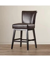 Swivel Counter Stool (1PK), Stylish Upholstered Chair for Kitchen,Home Bar,or Living Room-The Pop Home