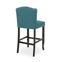 The Pop Home 31" Tufted Wingback Bar Stools,Set of 2,for Kitchen Island or Bar-The