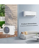 Gouun 12000 Btu 22 SEER2 208-230V Wifi Enabled Mini Split Air Conditioner and Heater