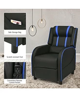Gouun Massage Racing Gaming Single Recliner Chair