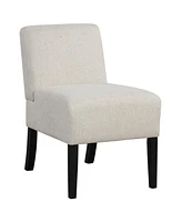 Gouun Upholstered Living Room Chair with Rubber Wood Legs