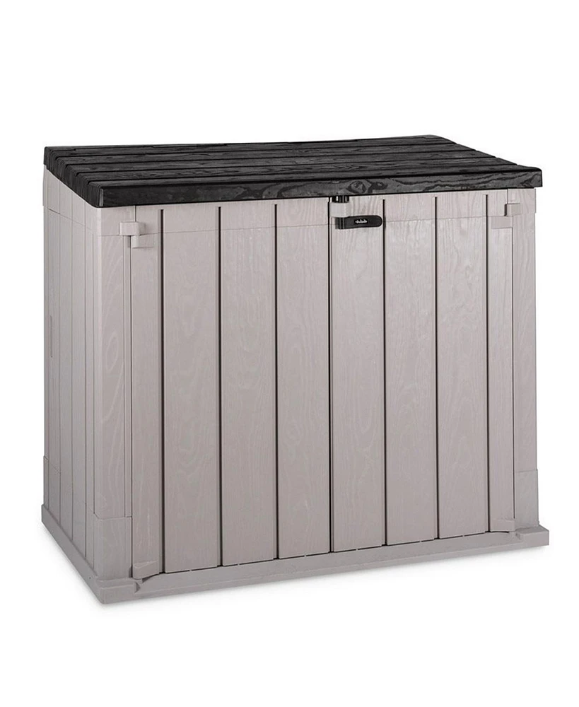 Toomax Stora Way All Weather Outdoor Xl 5' x 3' Storage Shed Cabinet, Taupe