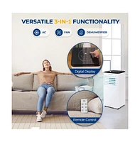 SereneLife Portable Air Conditioner, 8000 Btu, Dehumidifier & Fan Modes