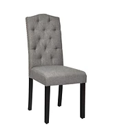 Gouun Set of 2 Tufted Upholstered Dining Chairs