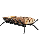 Gouun 31 Inch Fireplace Grate for Outdoor Fire Pit-l