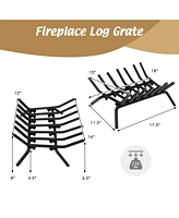 Gouun 18 Inch Fireplace Grate for Outdoor Fire Pit-s