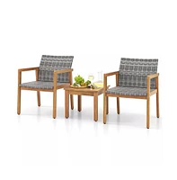 Gouun 3 Pieces Patio Furniture Set with Chair