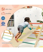 Gouun 3-in-1 Climbing Set Foldable and Adjustable Kids Triangle Set