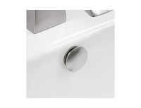 Greenspring Bathroom Sink Overflow Cover Basin Trim Brass Insert in Hole Round Caps Brushed Nickel Vanity Ceramic Vessel Kitchen Replacement Dual Laye