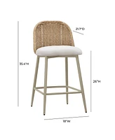 Tov Furniture 35.4" Outdoor Counter Stool