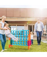 Gouun 4 in A Row 4-to-Score Giant Jumbo Game Set for Family Party Holiday