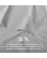 Doz by Sijo 100% Gots Certified Organic Percale Cotton Sheet Set, Hotel Crisp Cool