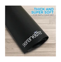 SereneLife Premium Exercise & Fitness Mat with Non-Slip Texture, 36x72 Inches